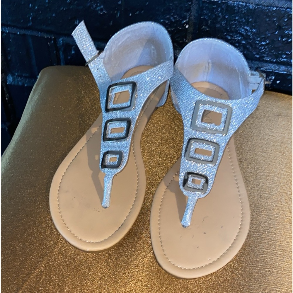 Sliver Glitter Sandals